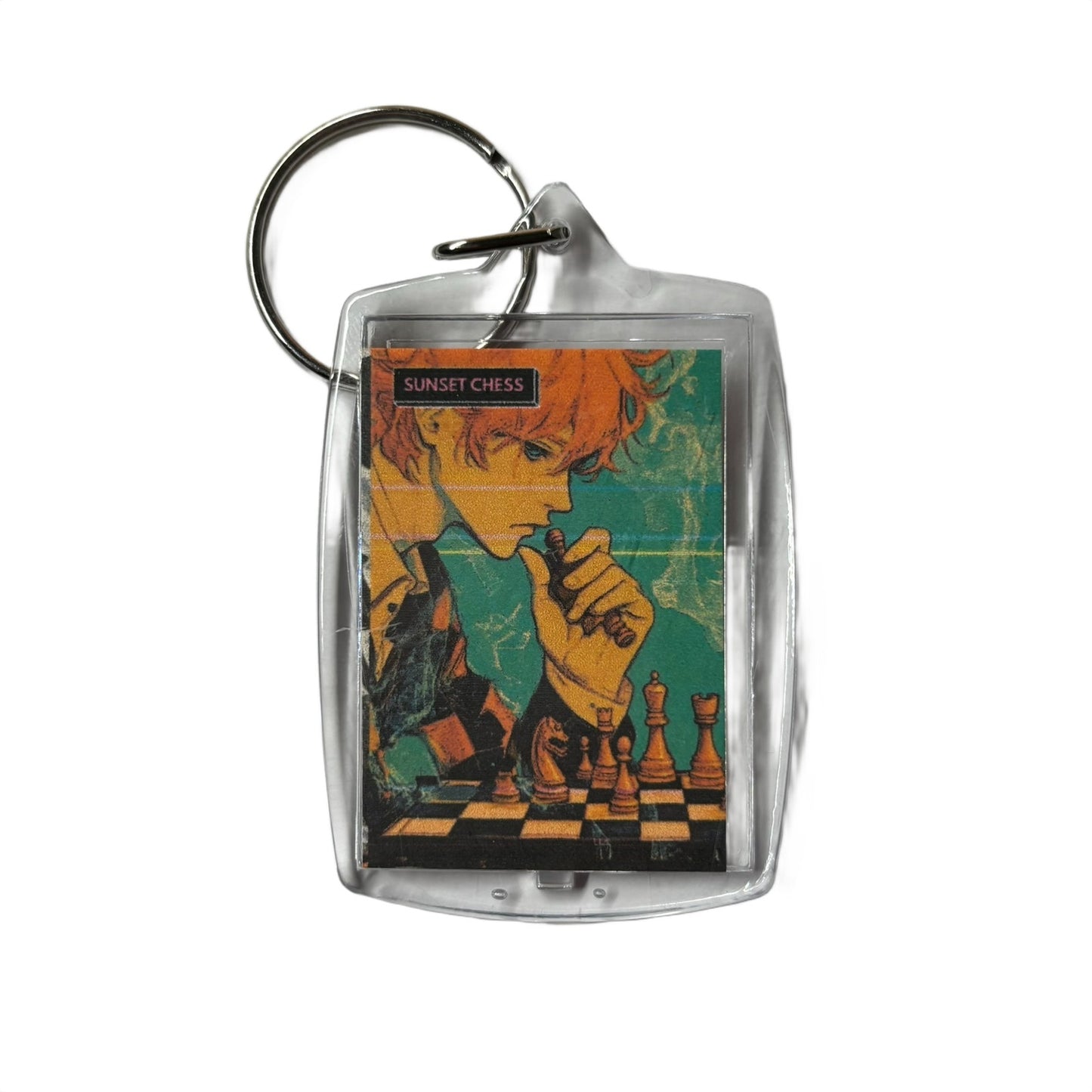 Anime Thinker - Chess  Photo Keychain