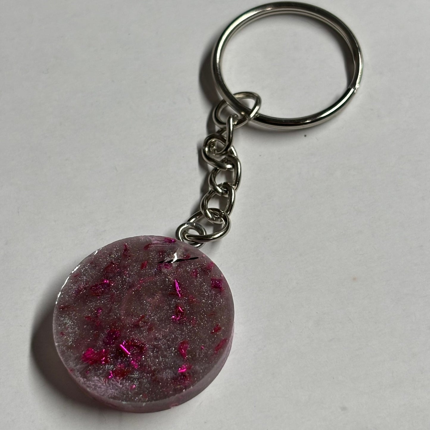 Purple Pink Bishop - Handmade Resin Keychain