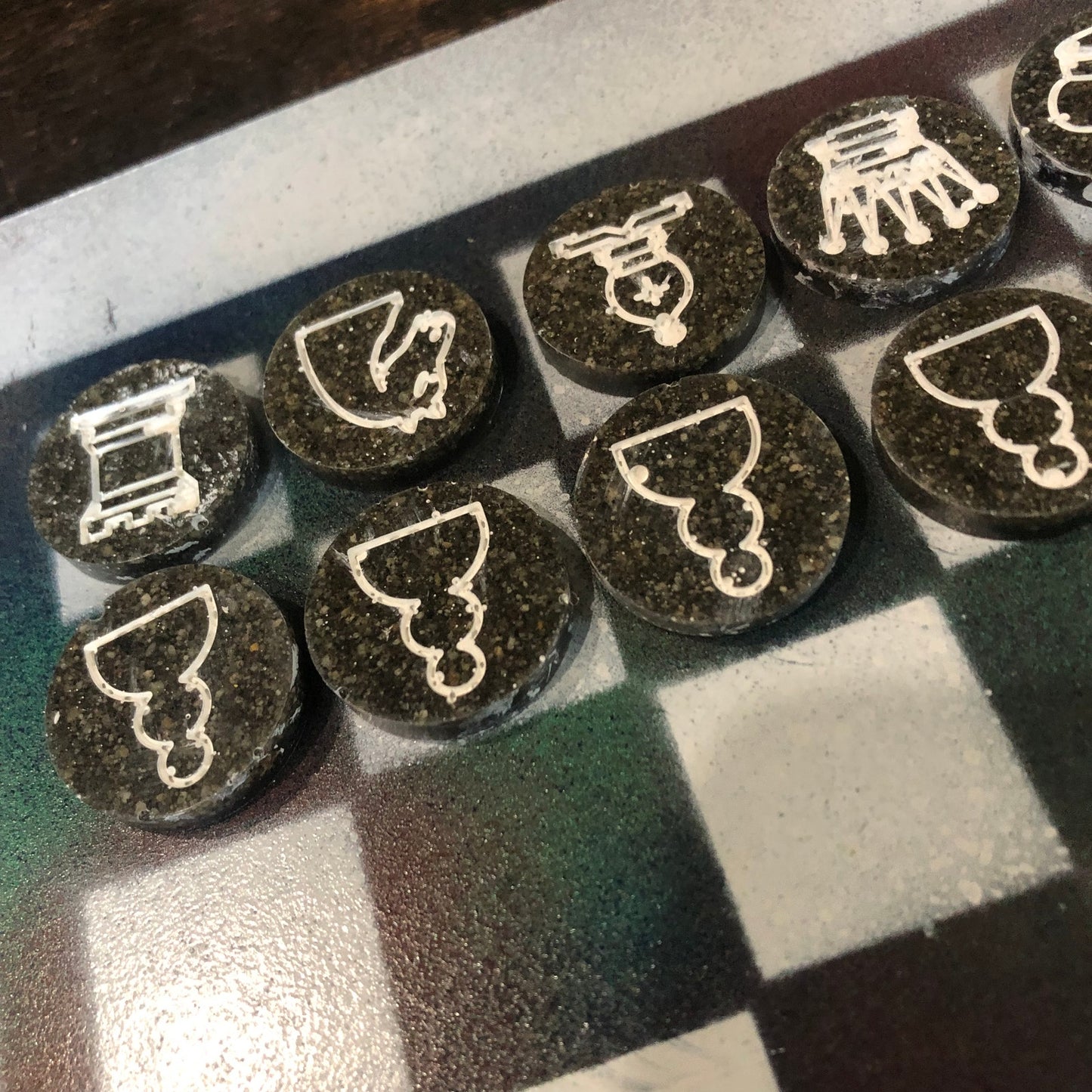 Toxic Cosmic - Painted Chess Set