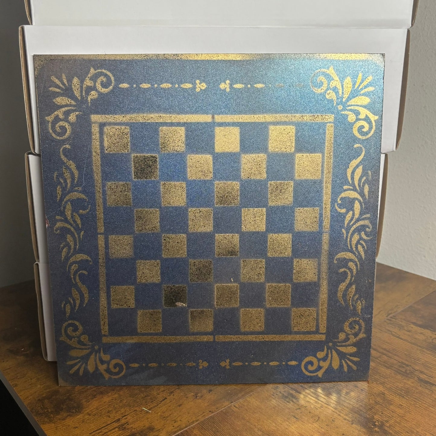 Simple Gold - Painted Chess Board
