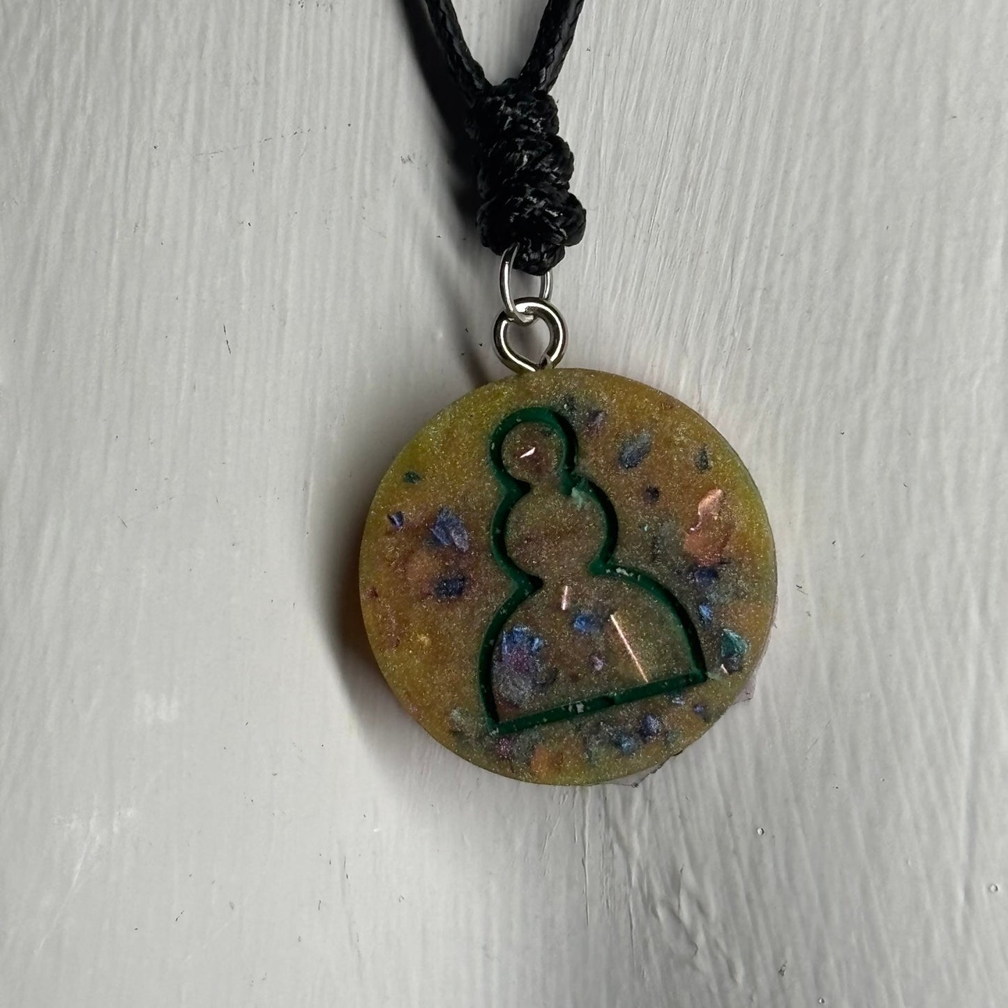 Royal Pawn - Handmade Resin Chess Necklace