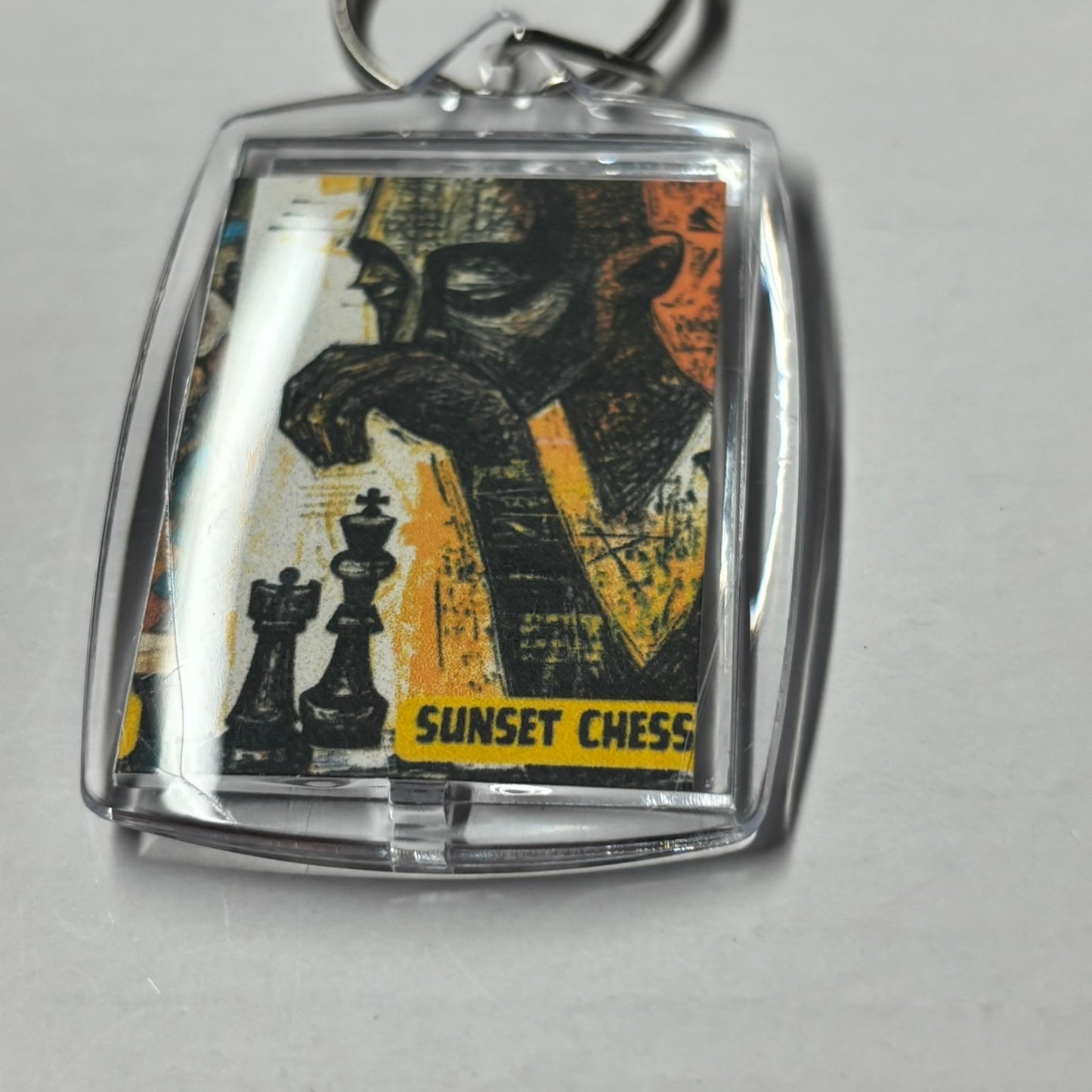 Chill Man - Chess  Photo Keychain