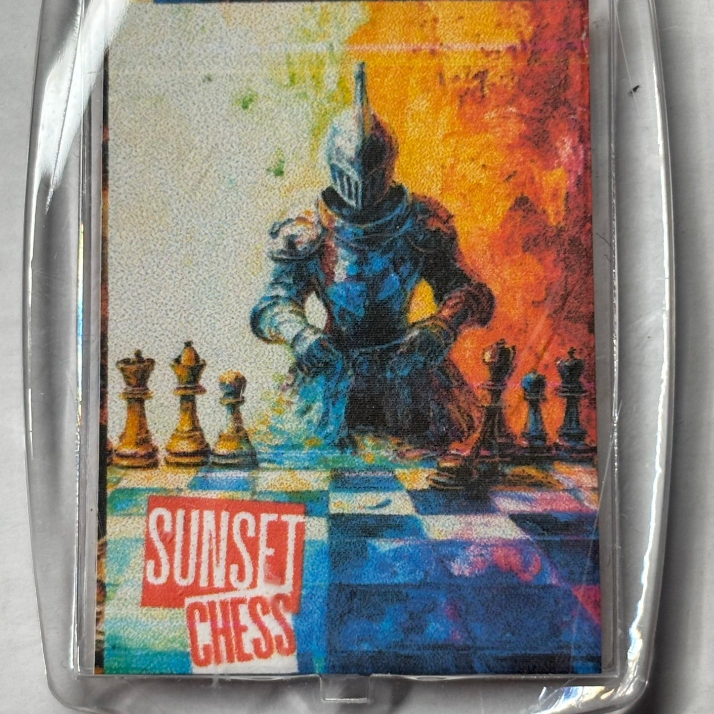 Color Splash - Chess  Photo Keychain