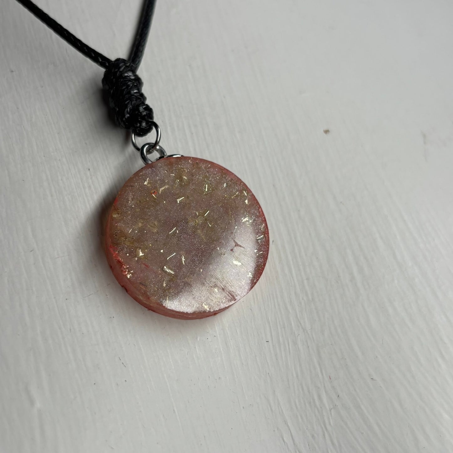 Crystal Red King - Handmade Resin Chess Necklace