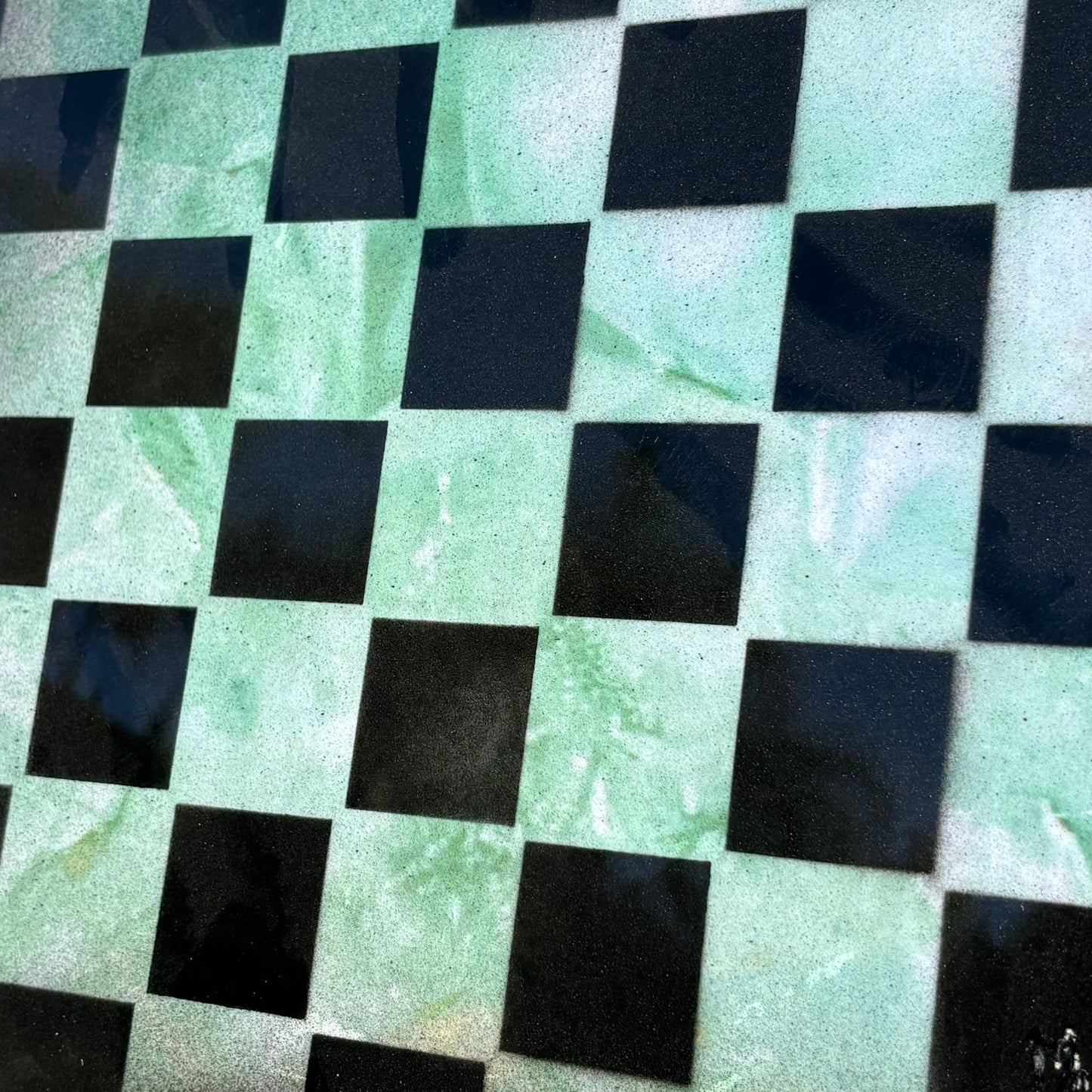 Green Lush - Resin Coated Chess Board