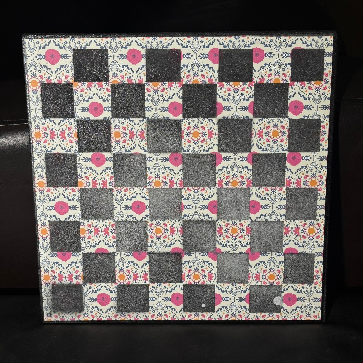 Vibrant Pattern - Scrapbook Chess Board