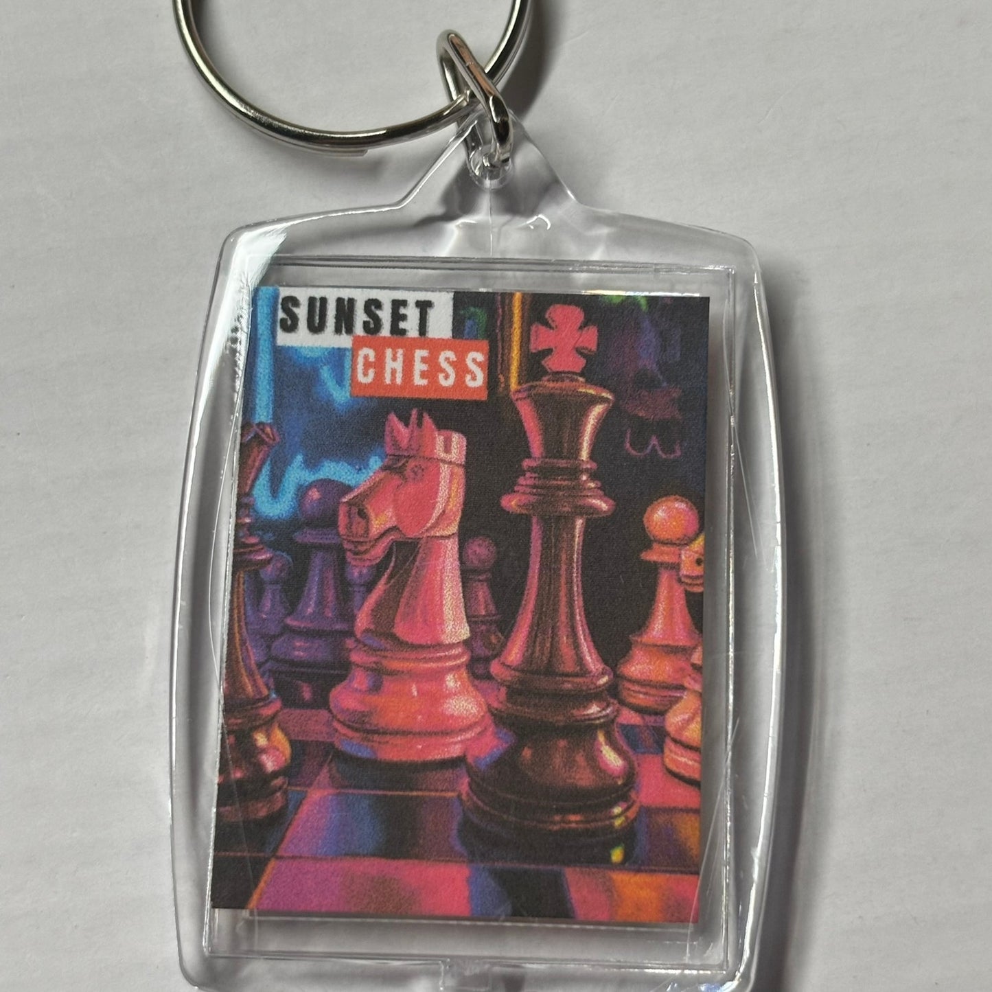 Night Out - Chess  Photo Keychain