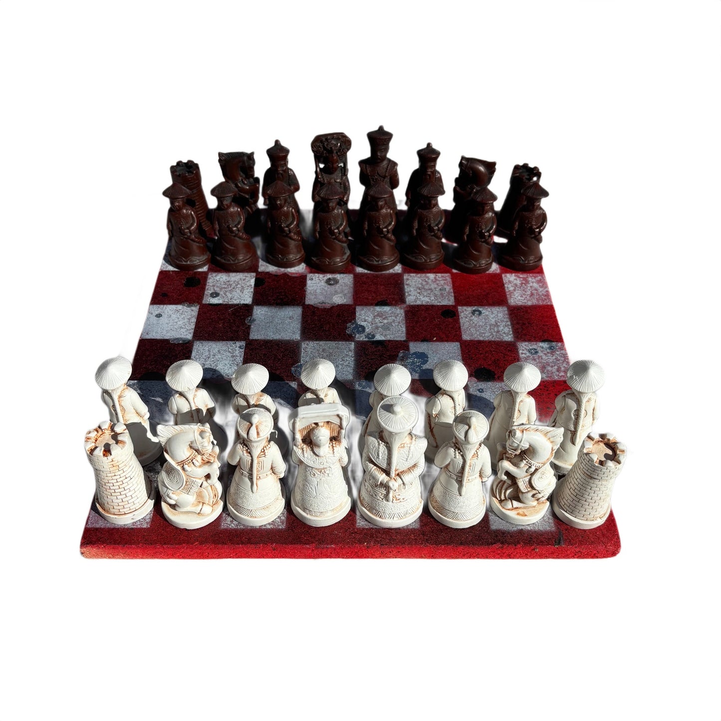 Chrome Red Desire - Chinese Edition Chess Set