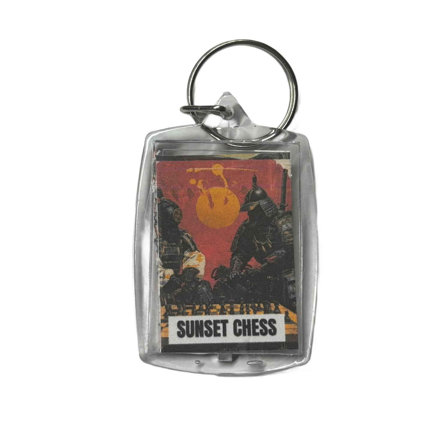 Samurai - Chess  Photo Keychain
