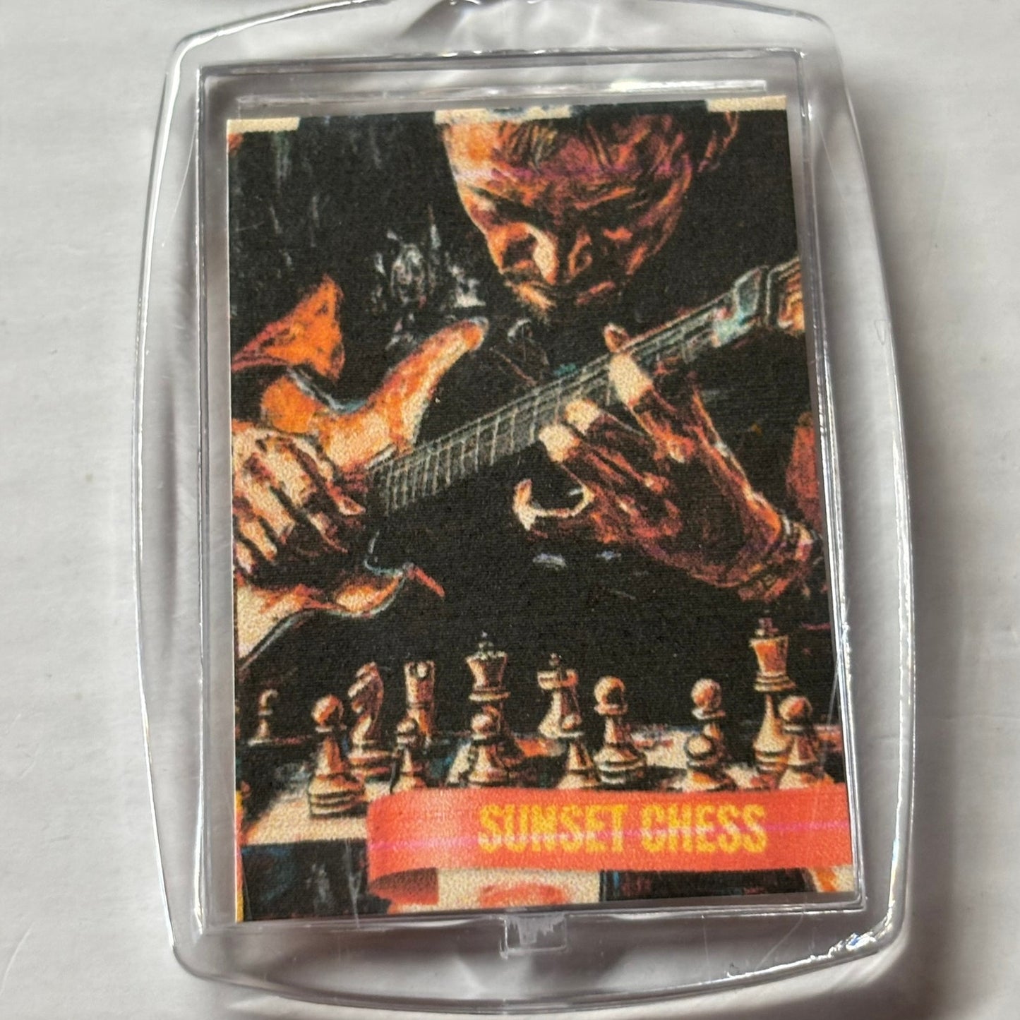 Guitar Hero - Chess  Photo Keychain