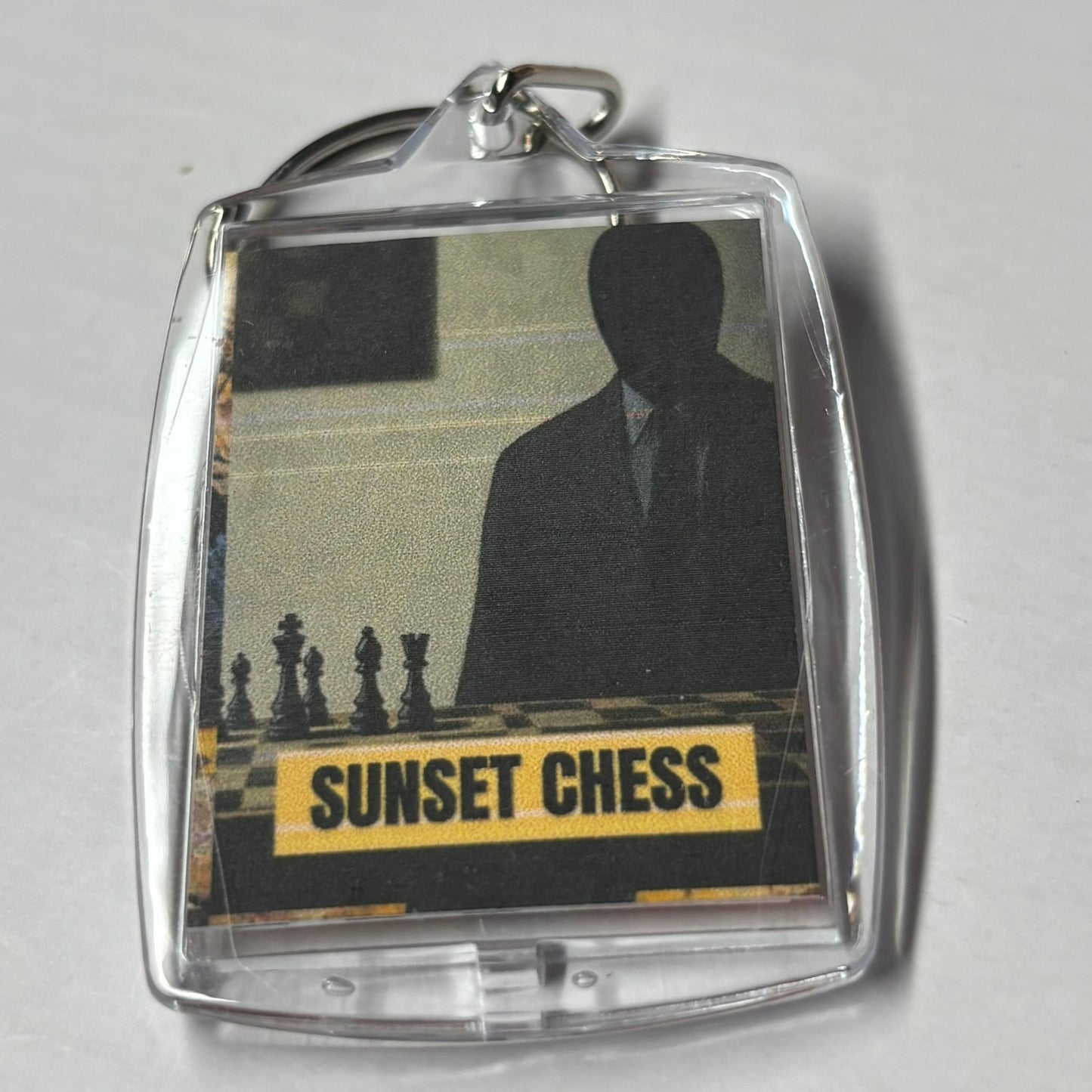 Shadow Man - Chess  Photo Keychain