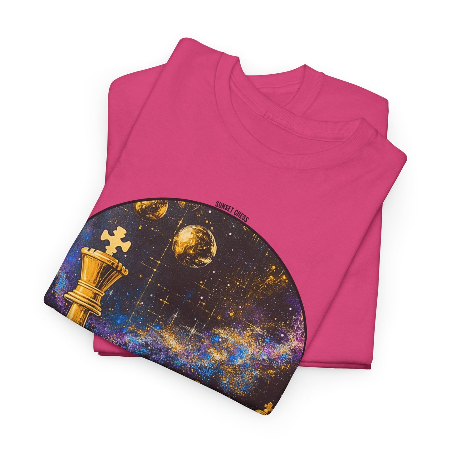 Golden Galaxy - Pink Chess T Shirt