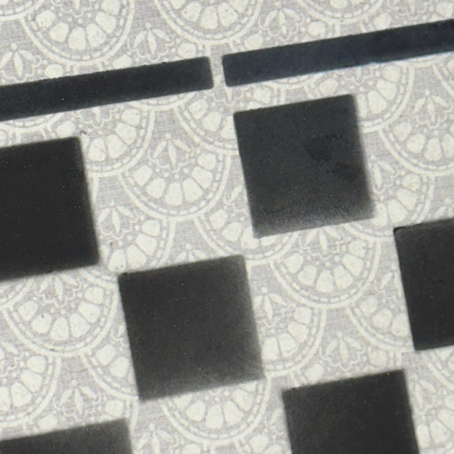 Gray White & Blue - Scrapbook Chess Board