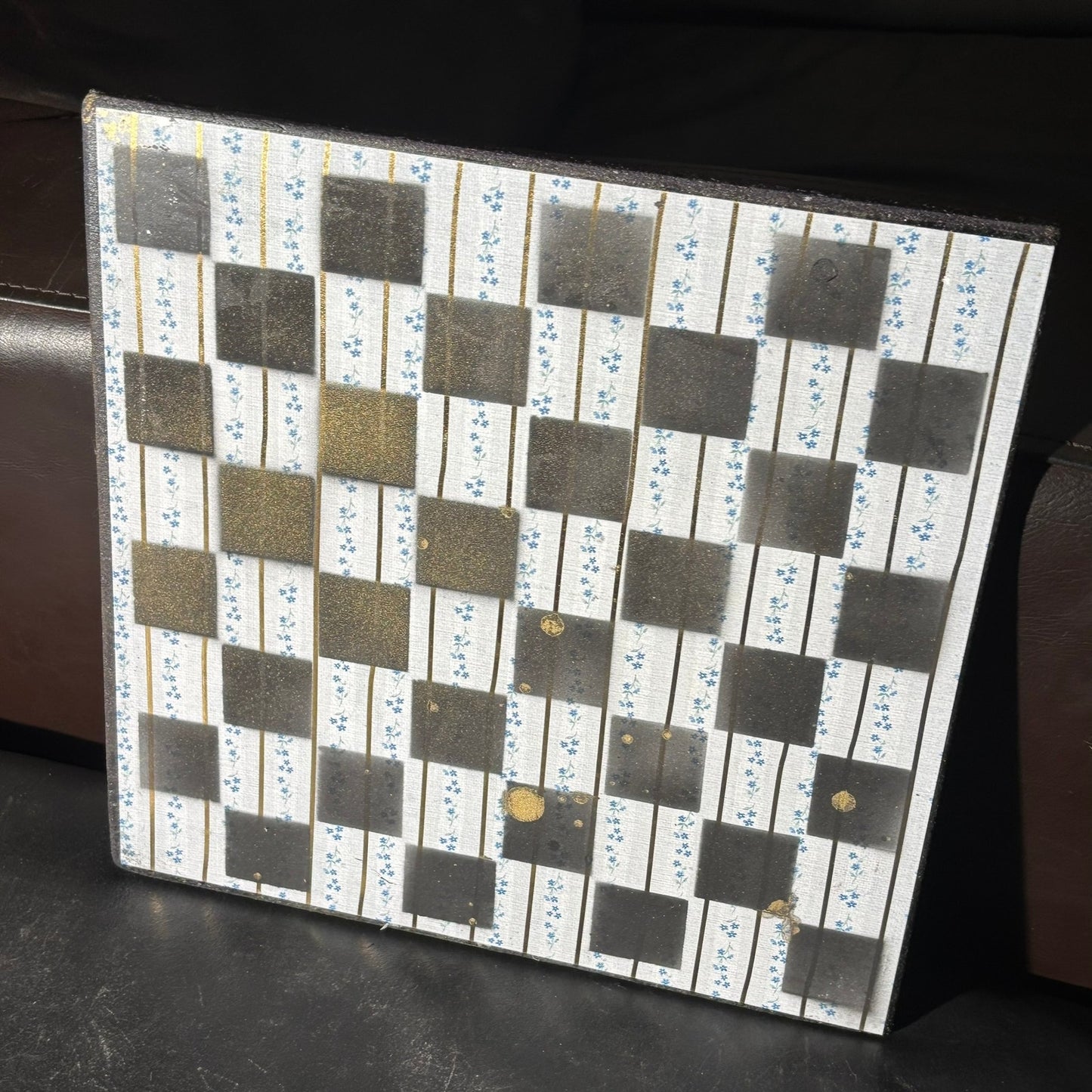 Golden Blue/White - Scrapbook Chess Board