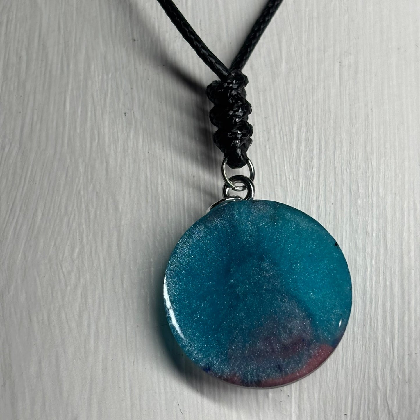 Beautiful Blue Pawn - Handmade Resin Chess Necklace