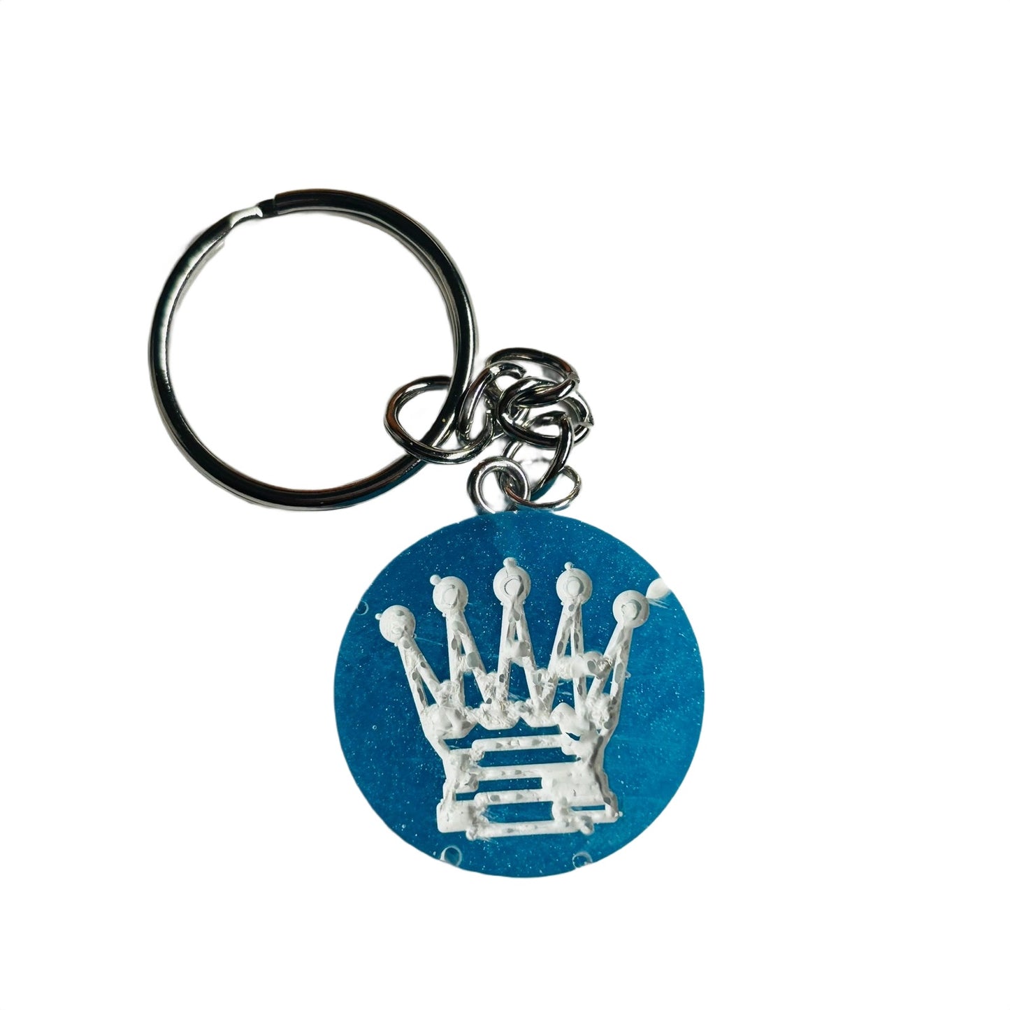 Blue Queen - Handmade Resin Keychain