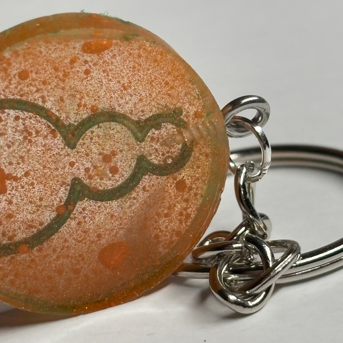 Miami Orange Pawn - Handmade Resin Keychain