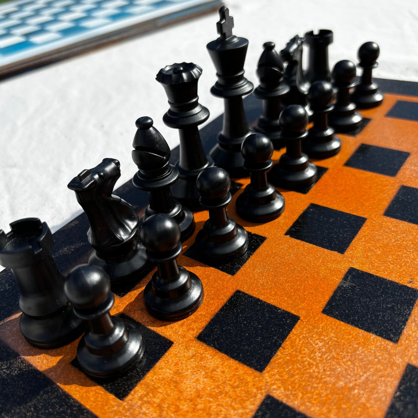Safari Orange - Painted Chess Set