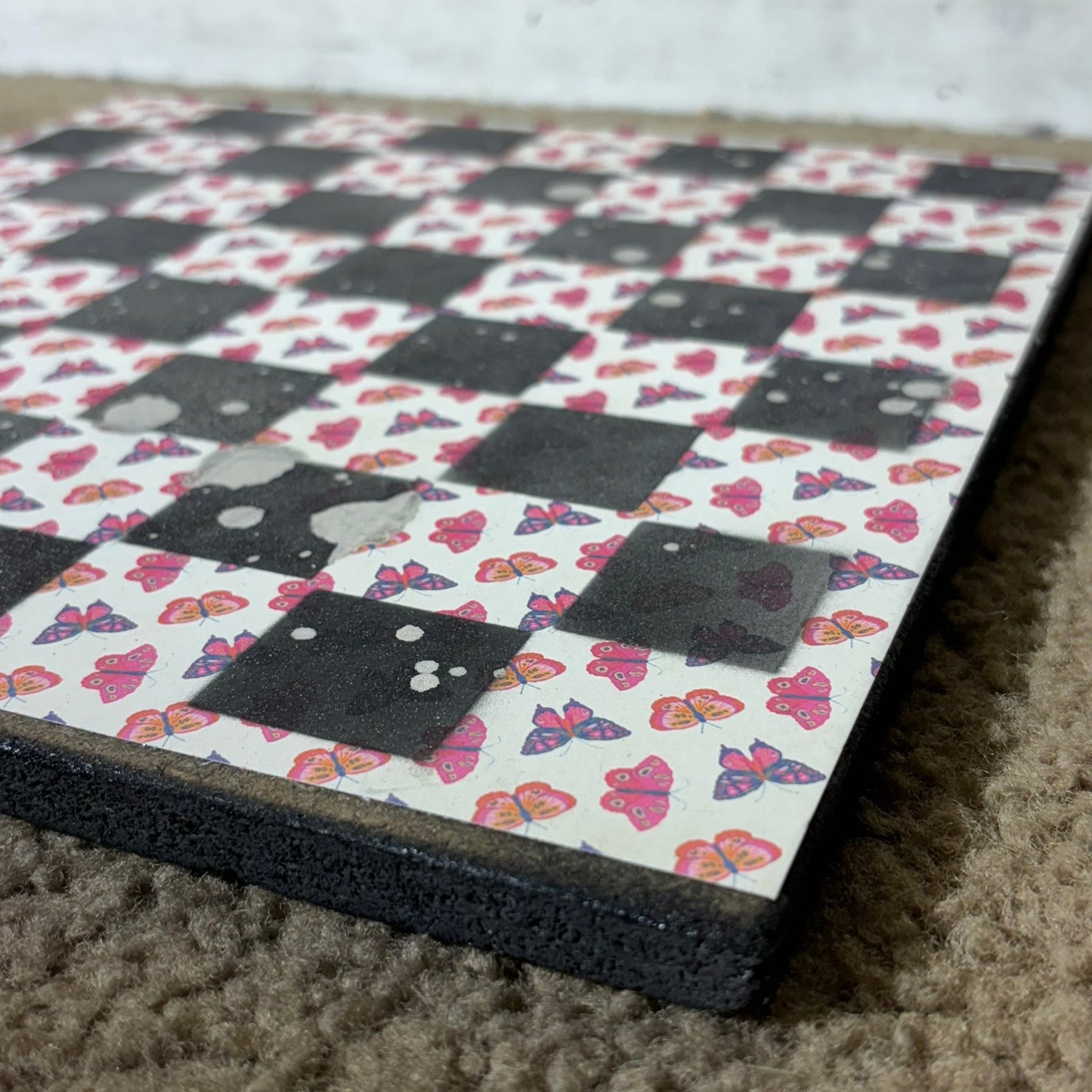 Simple Butterflies - Scrapbook Chess Board