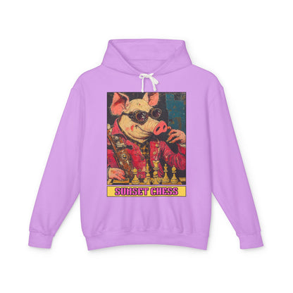 Cool Pig - Purple Chess Hoodie