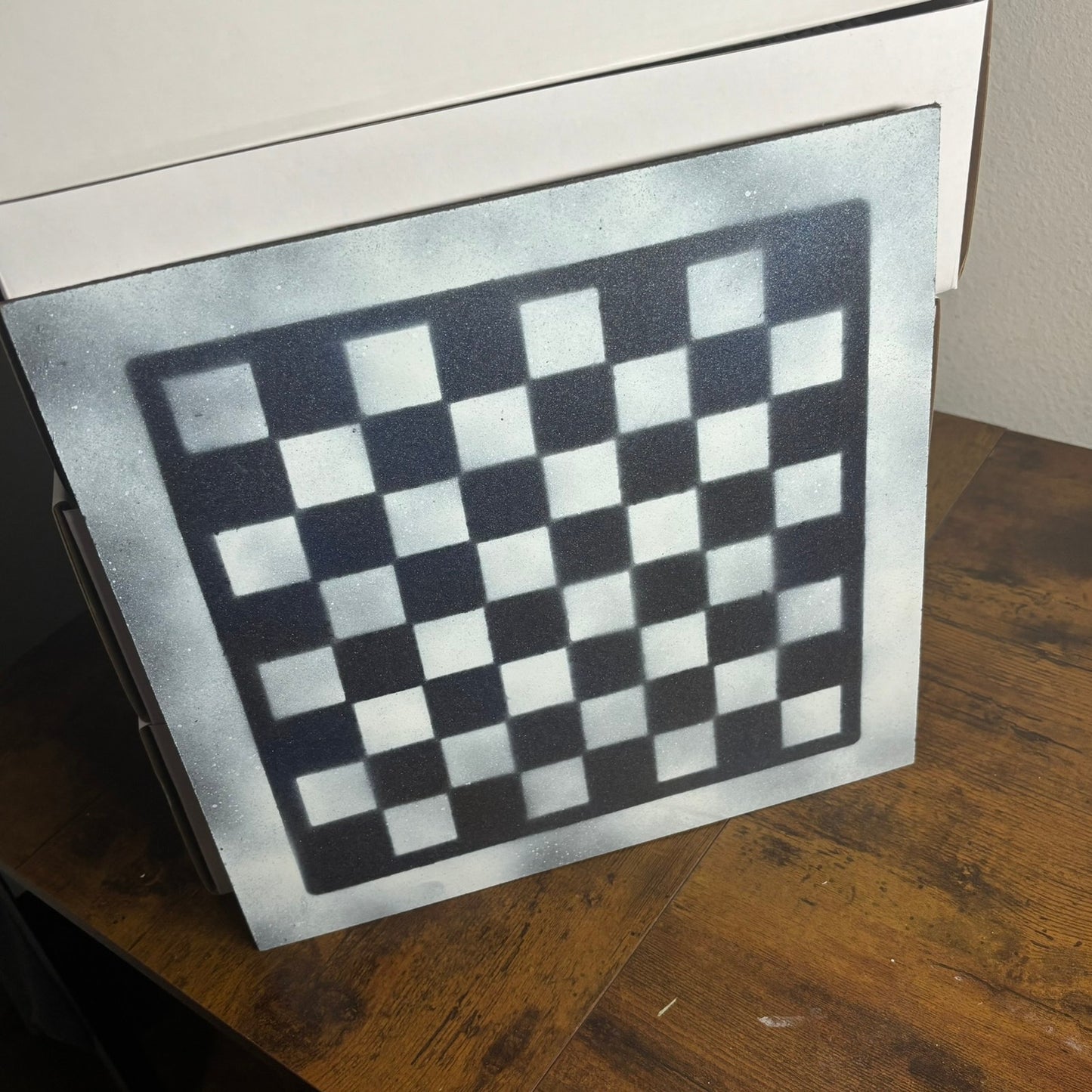 Metallic Blue - Painted Chess Board