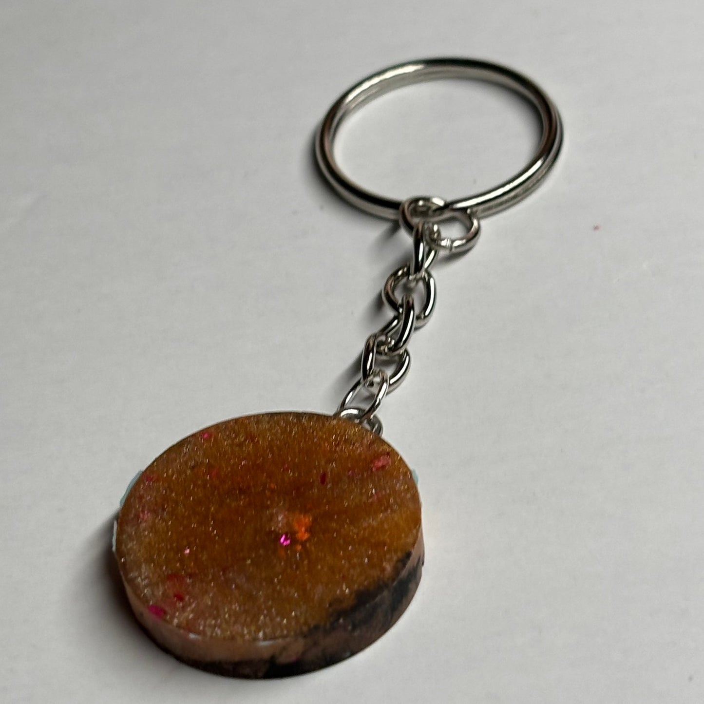 Dirty Orange Knight - Handmade Resin Keychain