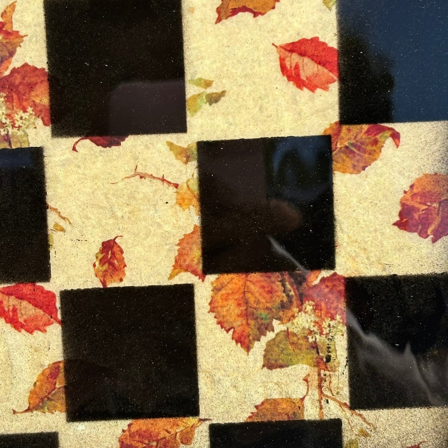 Autumn Leaves - Resin Coated Chess Board
