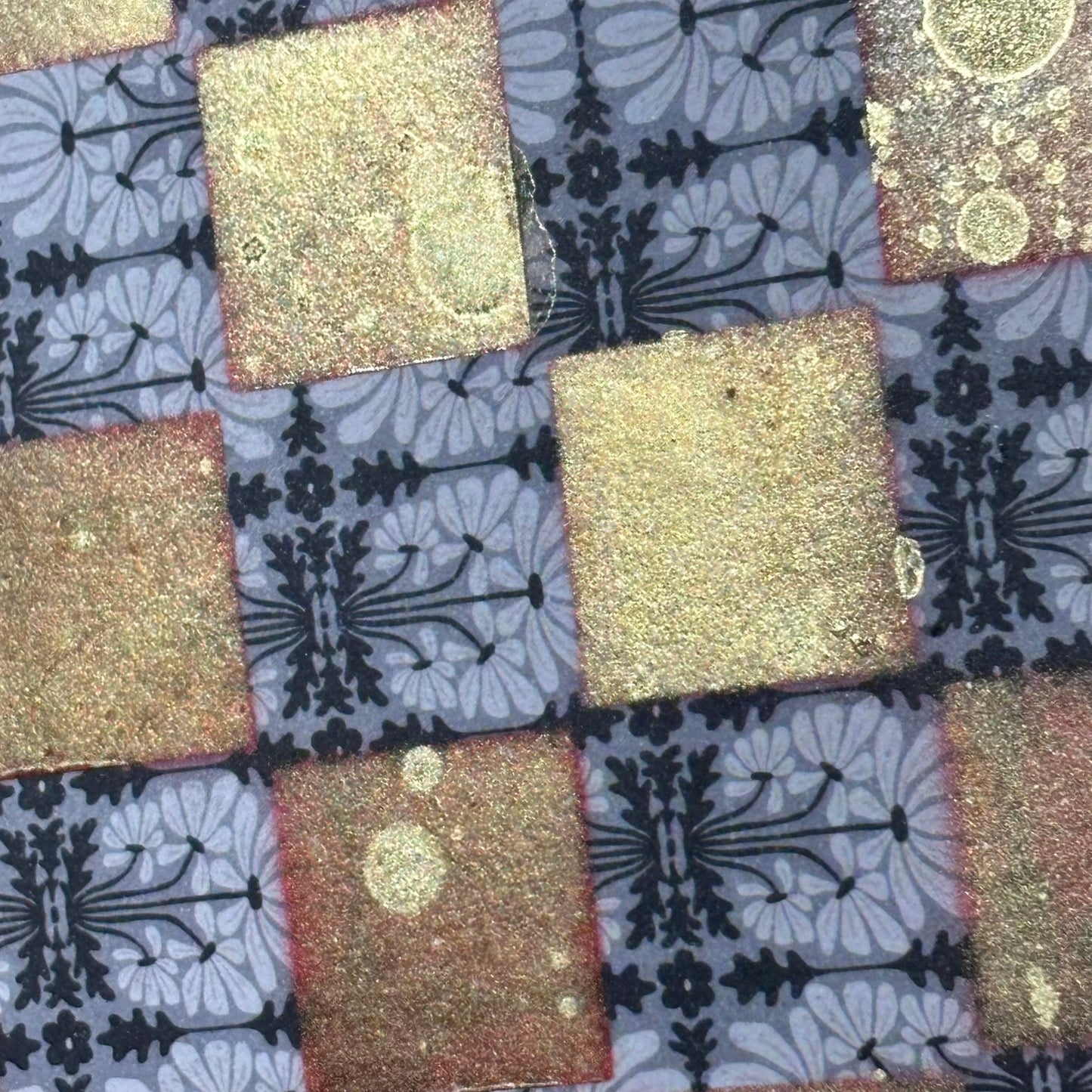 Vintage Red Drip - Scrapbook Chess Board