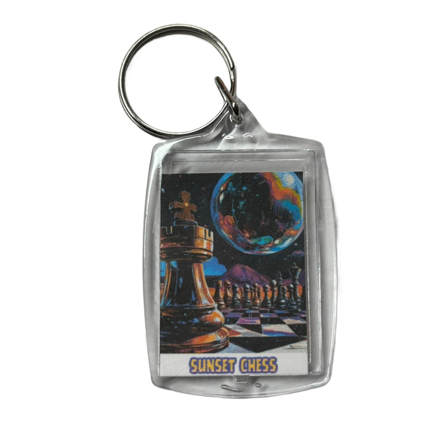Galaxy - Chess  Photo Keychain