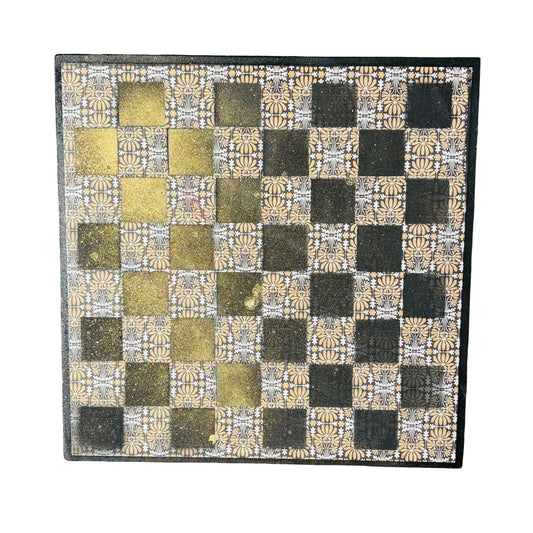 Classic Golden Black - Scrapbook Chess Board