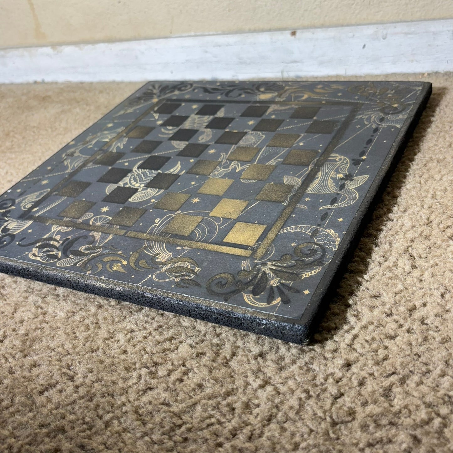 Golden Royal Blue - Scrapbook Chess Board