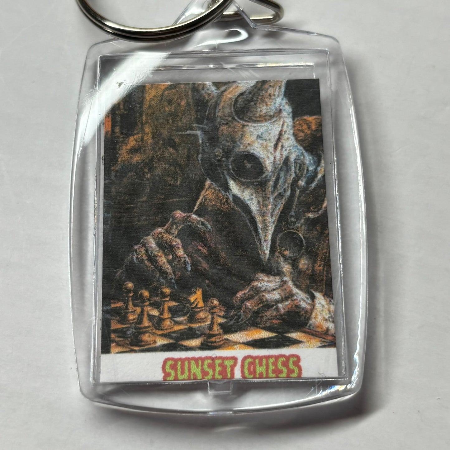 Scary Face - Chess  Photo Keychain