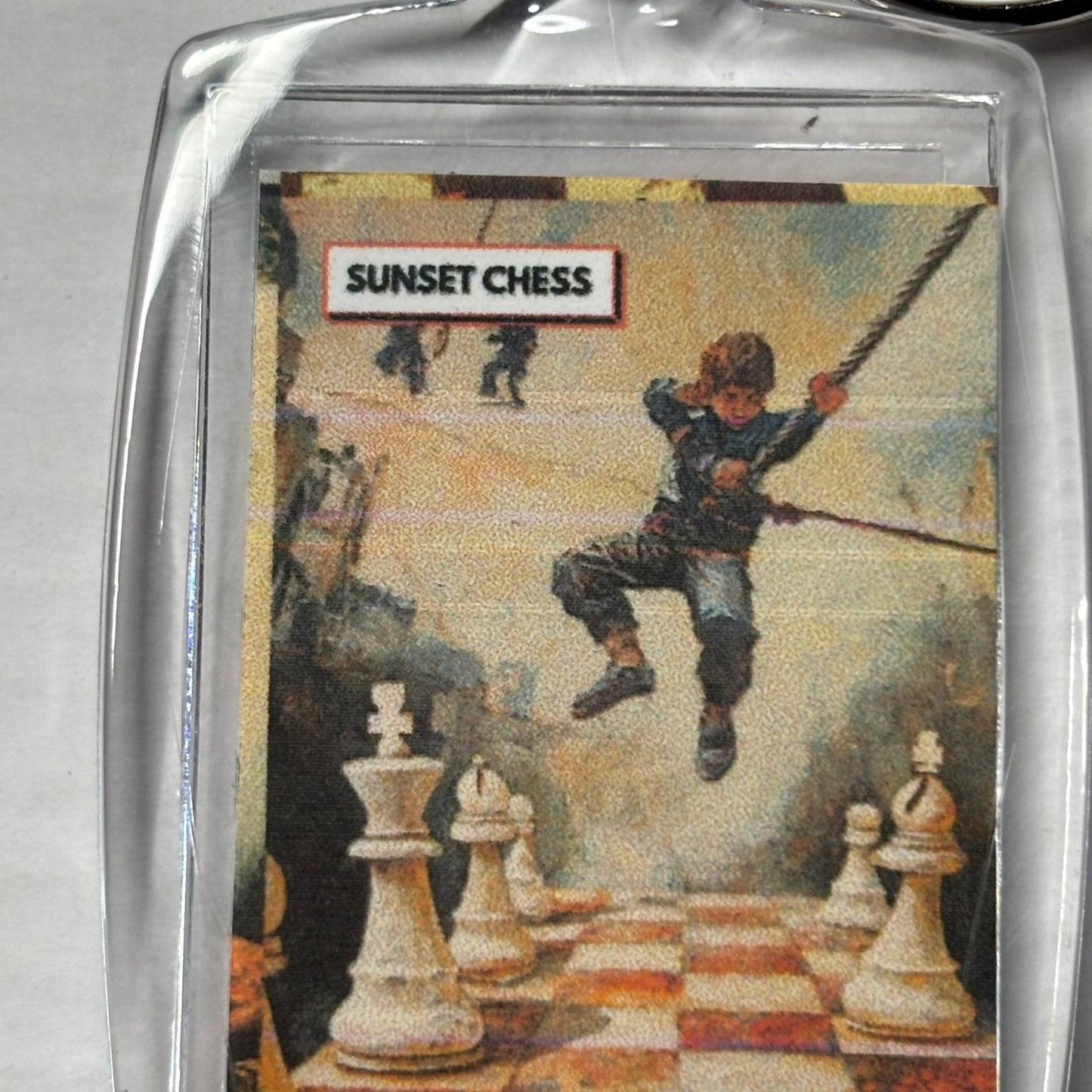 Flying Boy - Chess  Photo Keychain