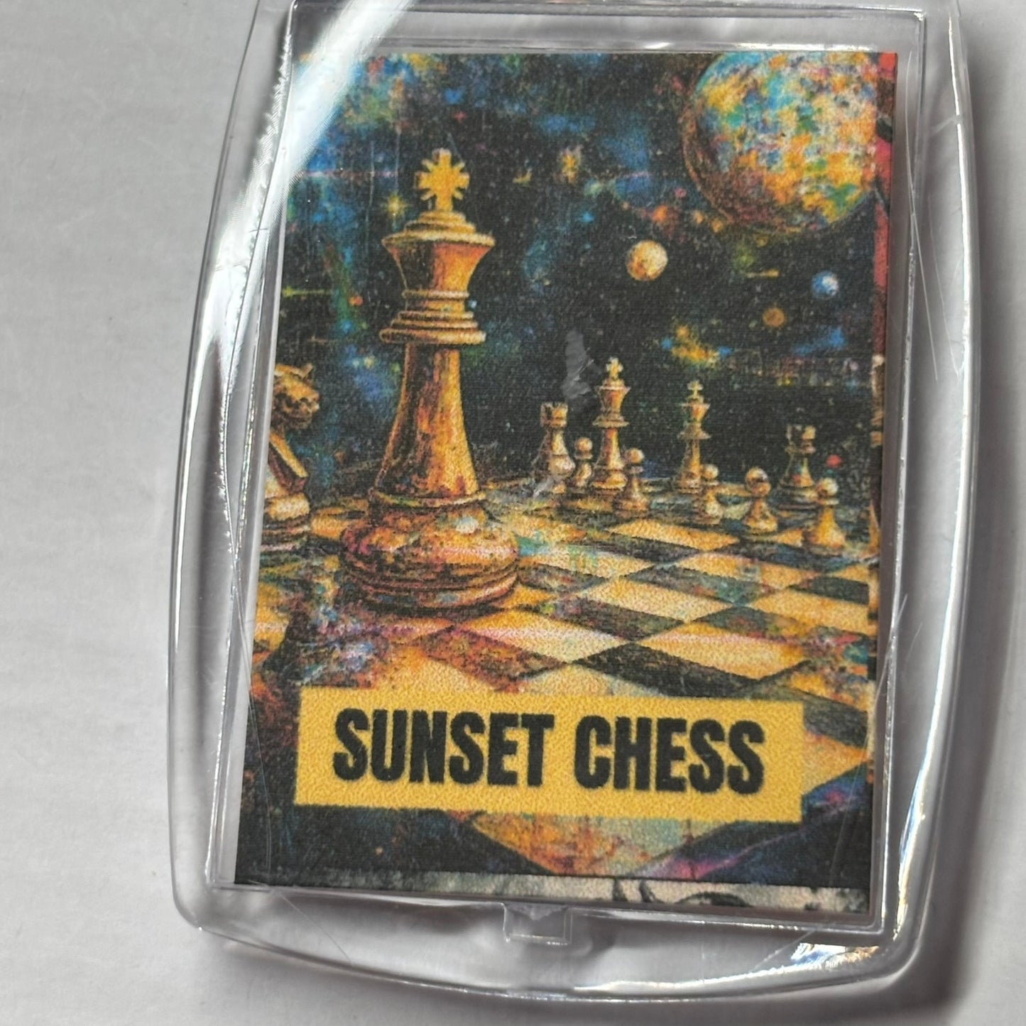 Space Rocks! - Chess  Photo Keychain