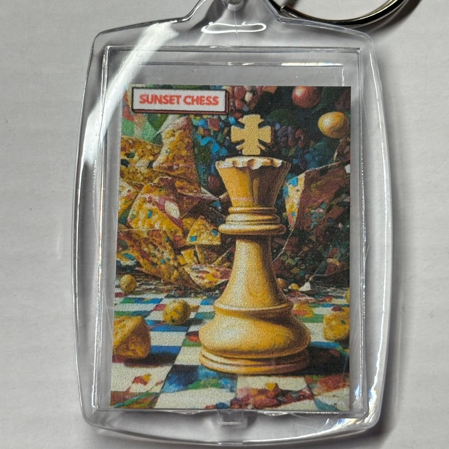 The King Stands - Chess  Photo Keychain