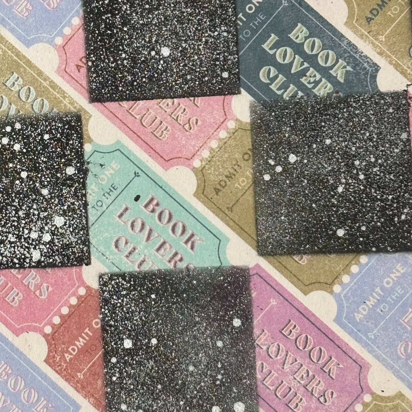 Colorful Tickets - Scrapbook Chess Board