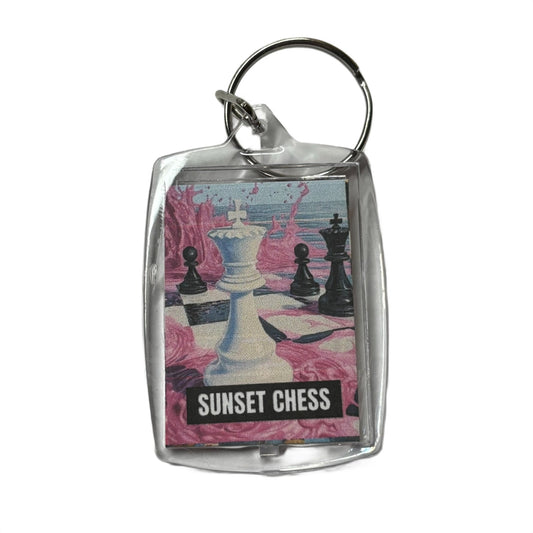 Pink Sploosh - Chess  Photo Keychain