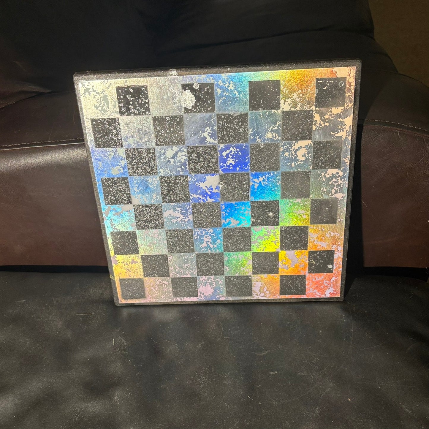 Glowing Chrome - Scrapbook Chess Board