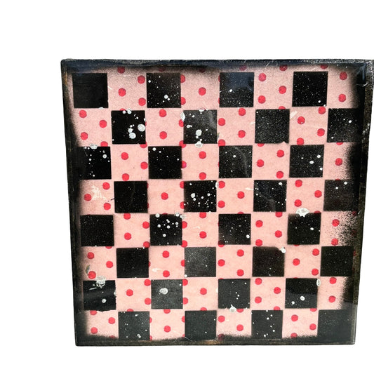 Dotted Pink - Resin Coated Chess Board