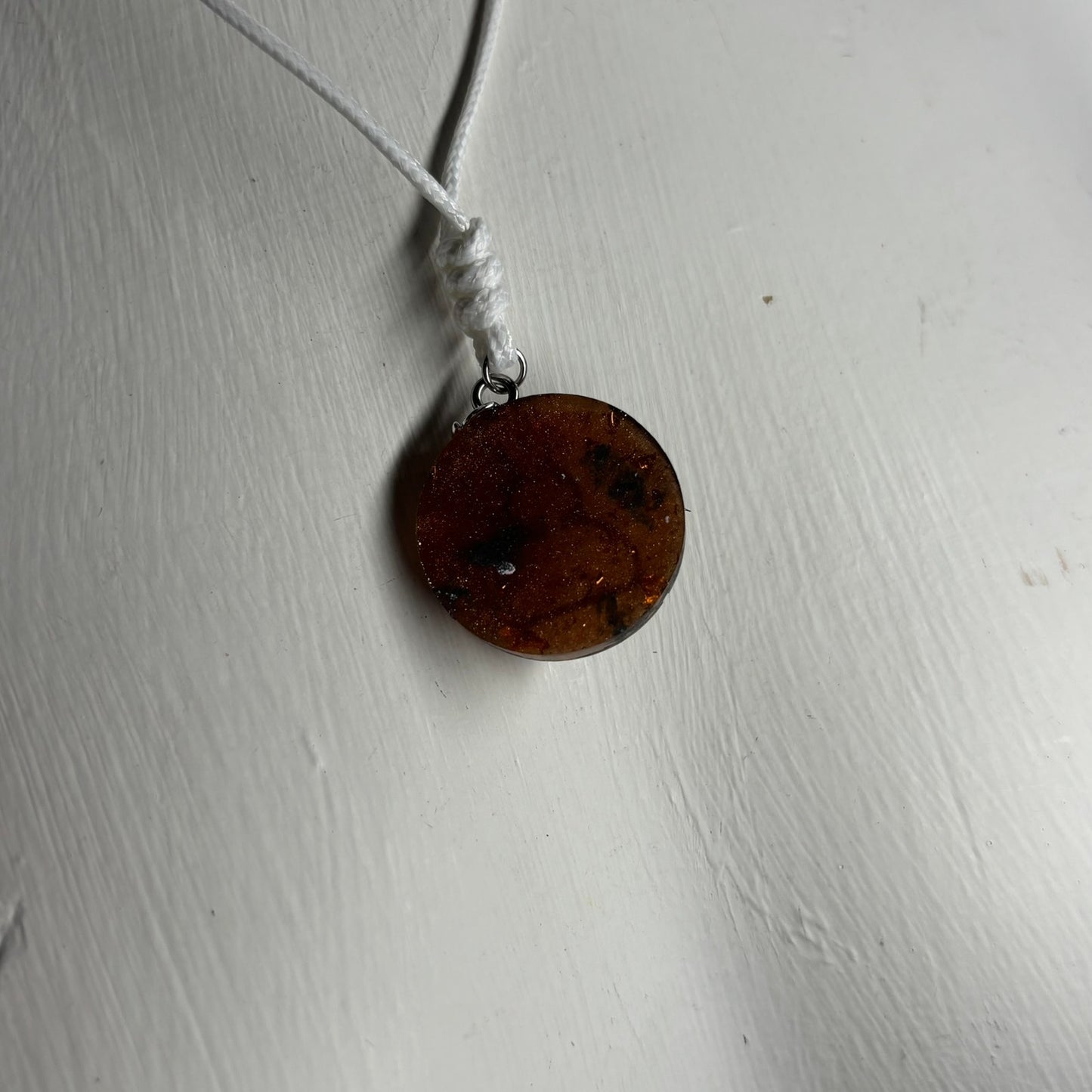 Brown Pawn - Handmade Resin Chess Necklace