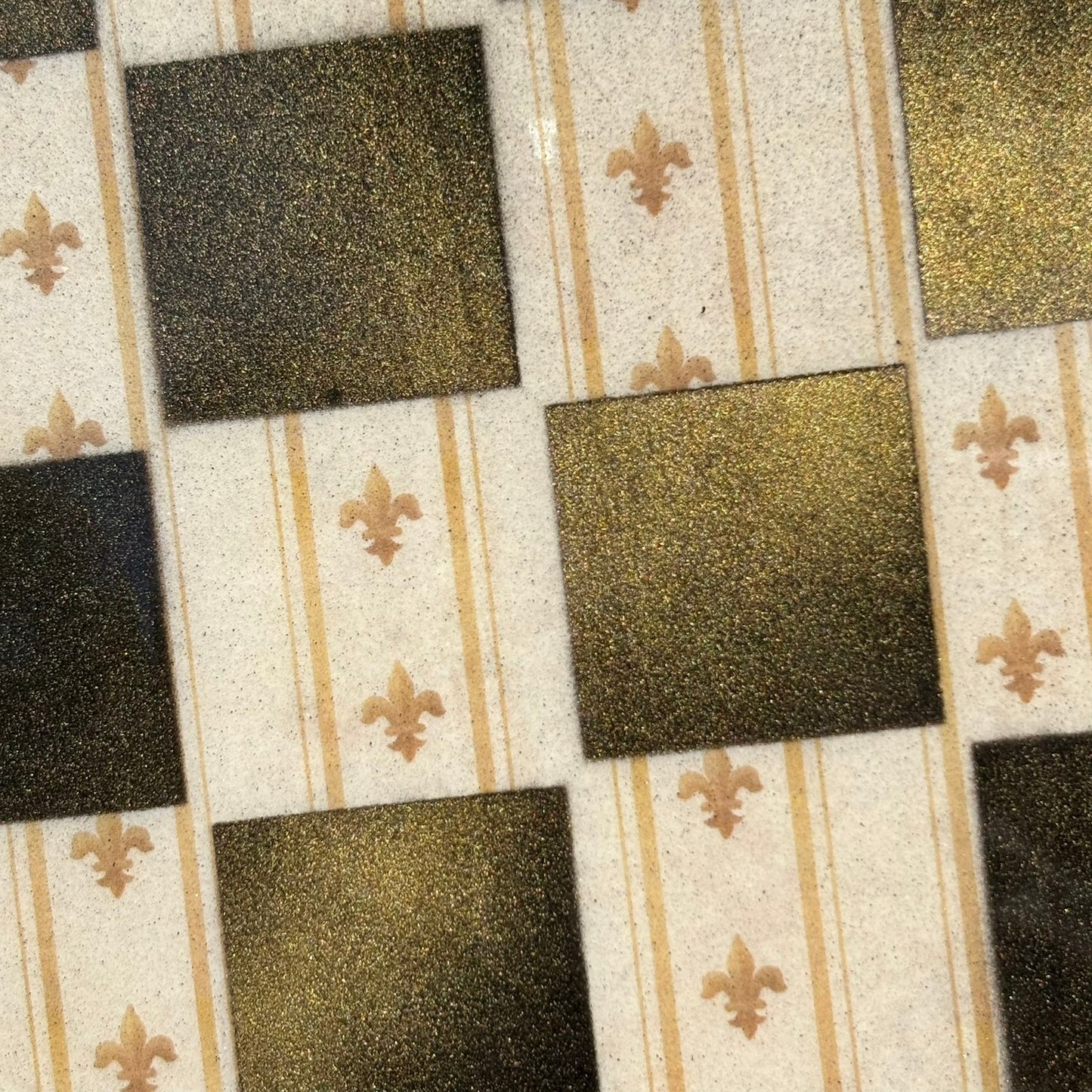 Golden Vintage - Resin Coated Chess Board