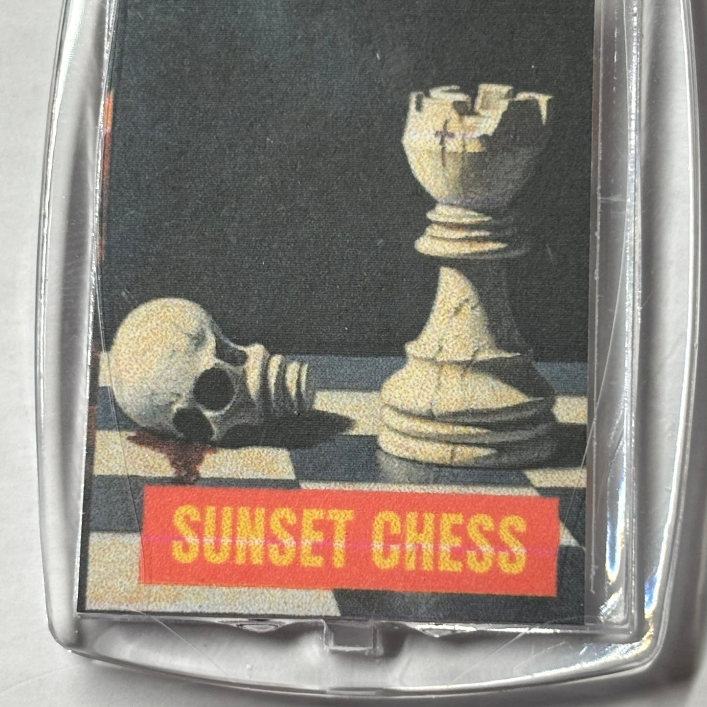 Knocked Off - Chess  Photo Keychain