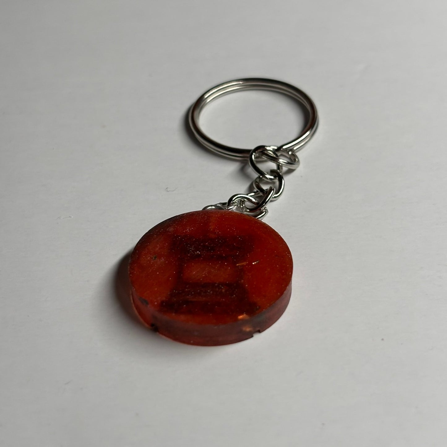 Dark Red Rook - Handmade Resin Keychain