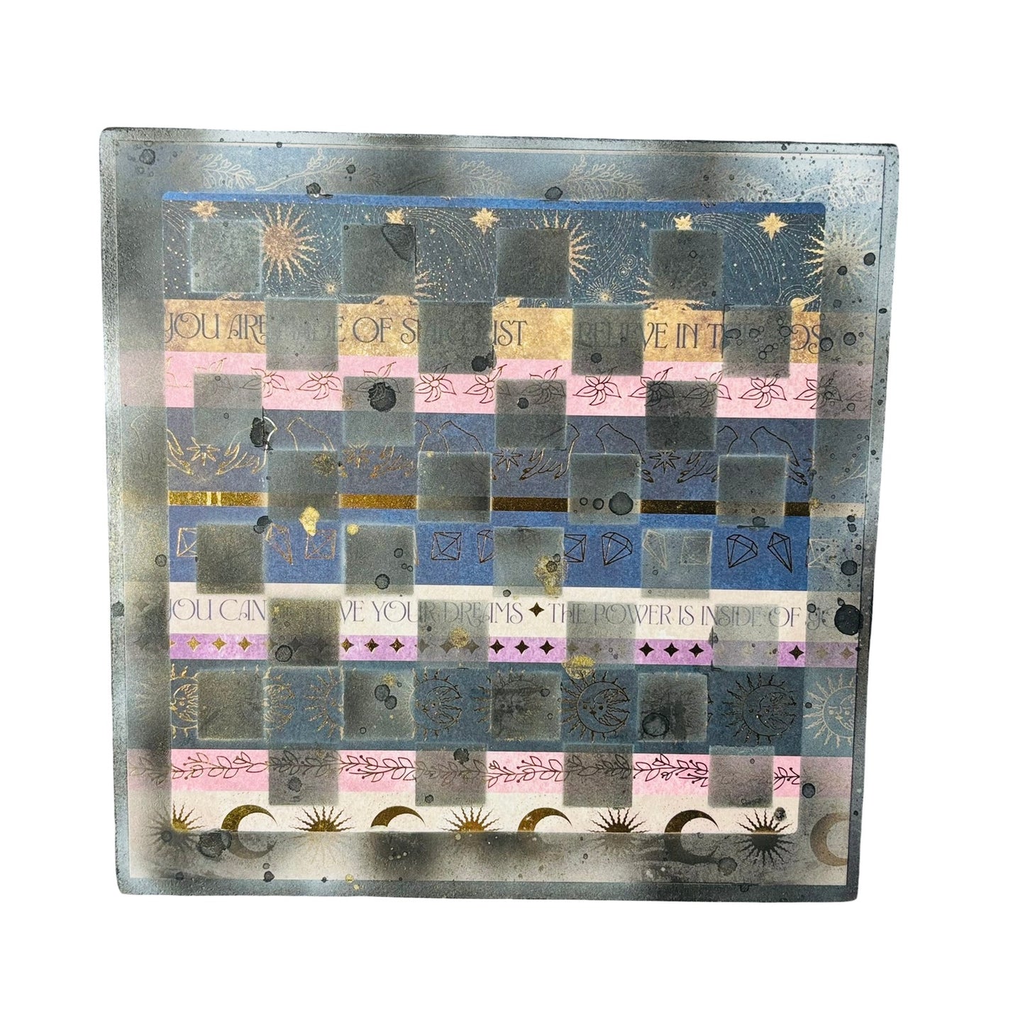 Fading Collage - Scrapbook Chess Board