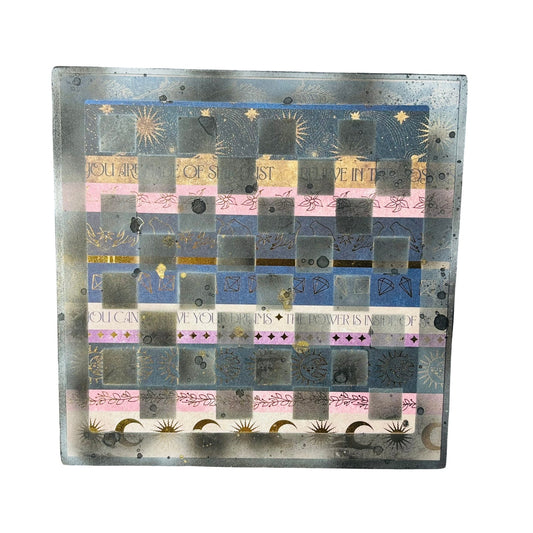 Fading Collage - Scrapbook Chess Board