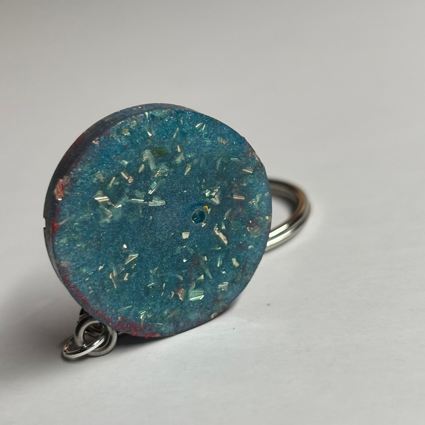 Blue Red Queen - Handmade Resin Keychain