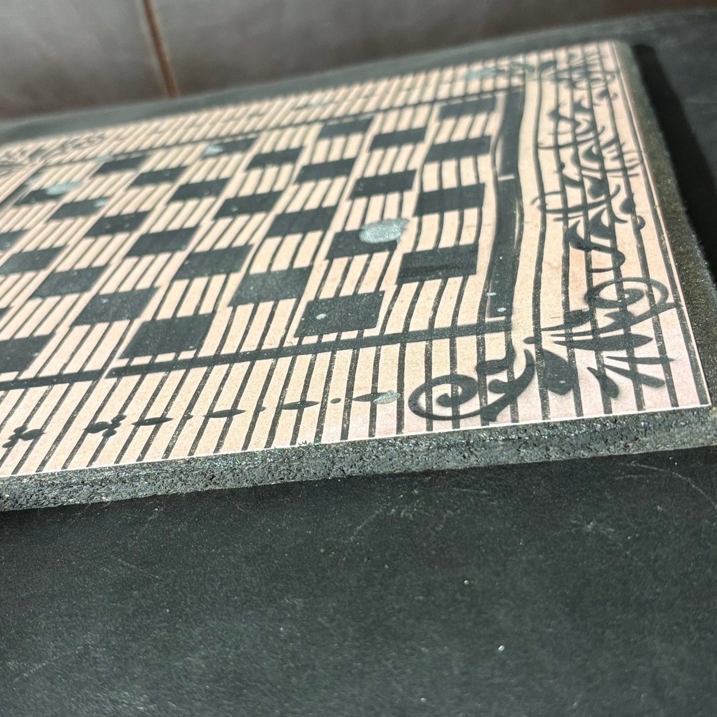 Cream Black - Scrapbook Chess Board