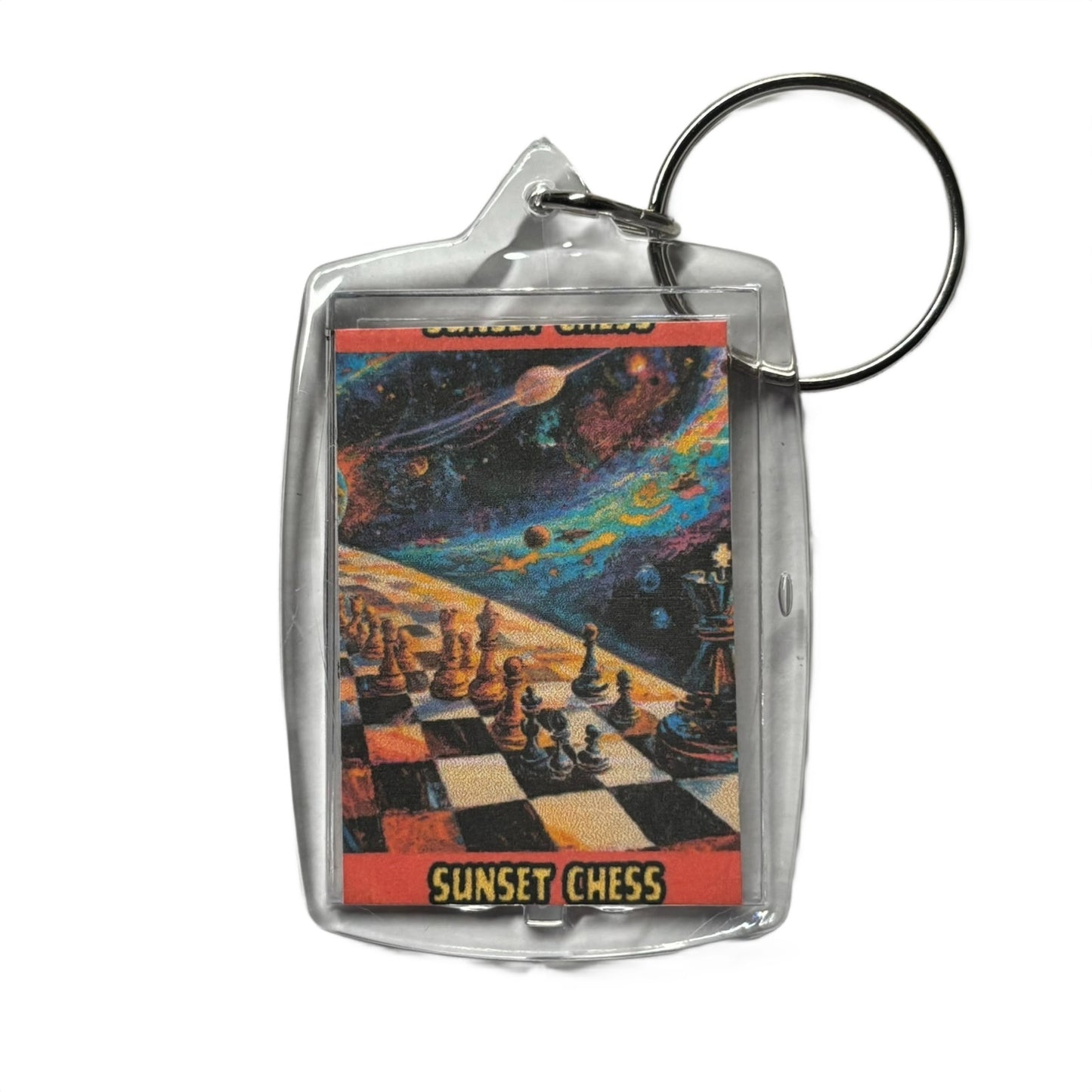 Space Boarder - Chess  Photo Keychain