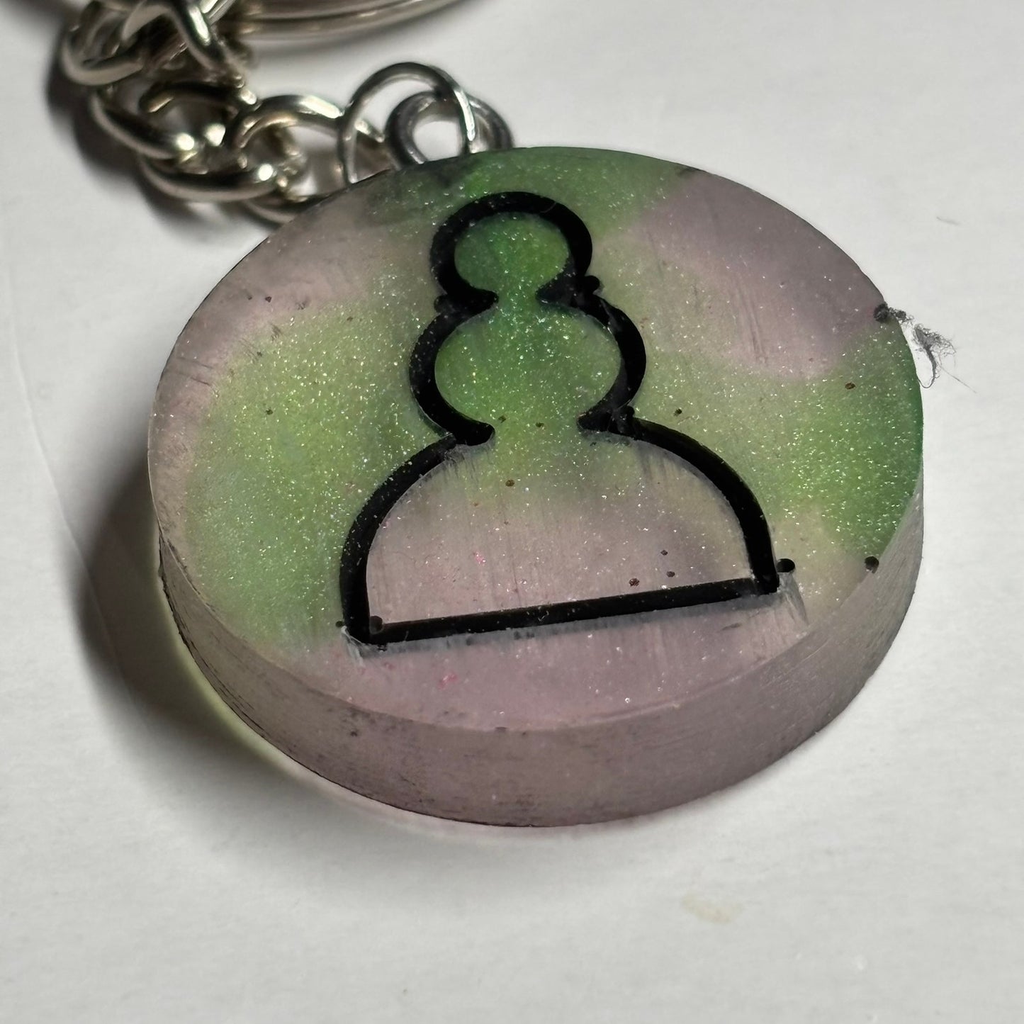 Pawns Mesh Handmade Resin Keychain - Flat Edition