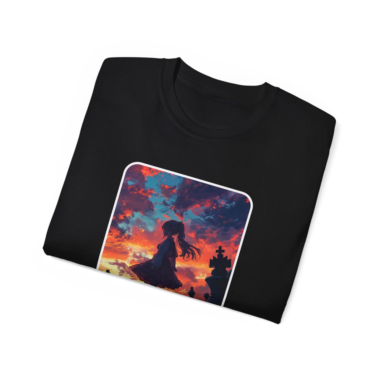 Dancing Chess Girl - Black Chess T Shirt